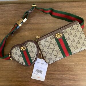 Gucci Ophidia Heart Utility Hip Bag